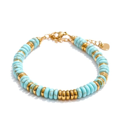 Colorful natural stone chain - colorful,