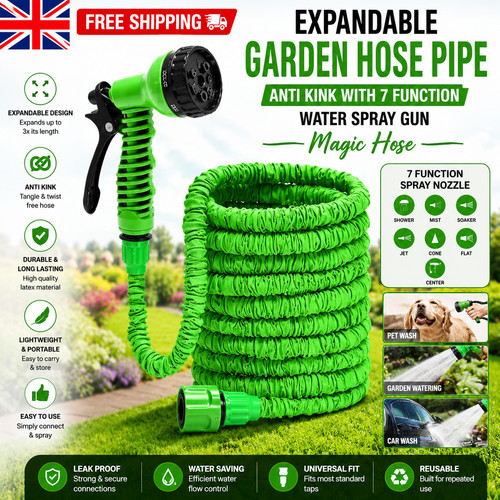 Expandable garden hose - expandable, pipe