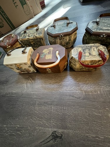 Vintage wood box purses - vintage,