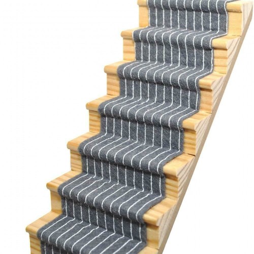 Dolls house slate grey - dolls, striped