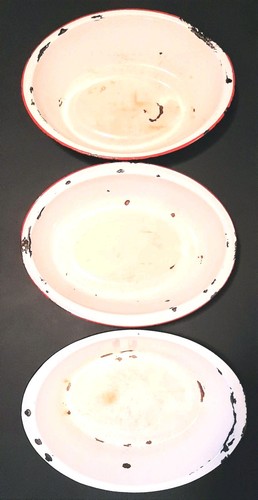 Three vintage oval trimmed - oval,
