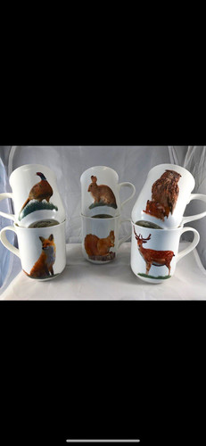 White ceramic wildlife - ceramic,