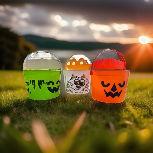 Halloween buckets lot mixed - buckets, 3
