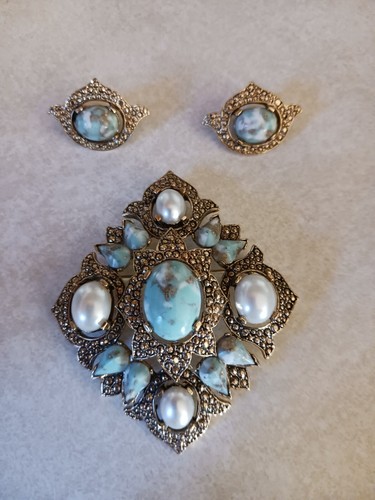 Sarah coventry earrings - sarah, brooch