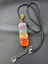 7 Chakra Reiki Healing Natural Stone Pendant Necklace Unisex Crystal Gifts