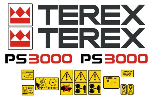 Decal sticker set for terex - set,