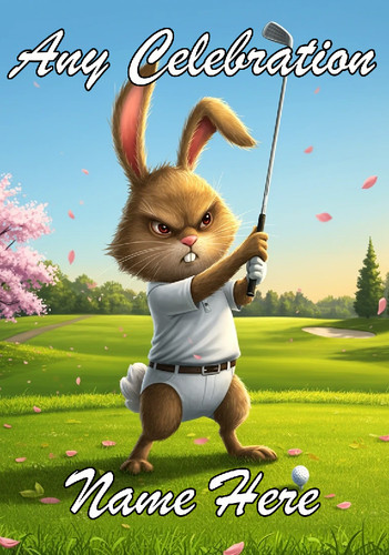 Nai368 hare rabbit bunny - rabbit, golf