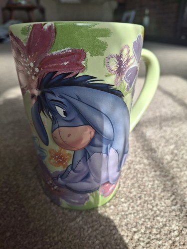 Eeyore green flower mug disney - green,