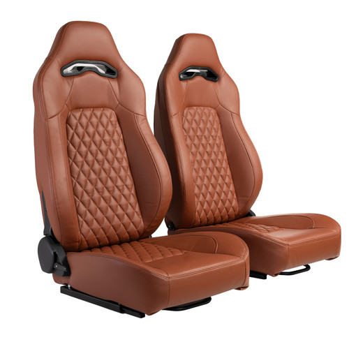2pcs leather bucket seats - 2pcs, pu