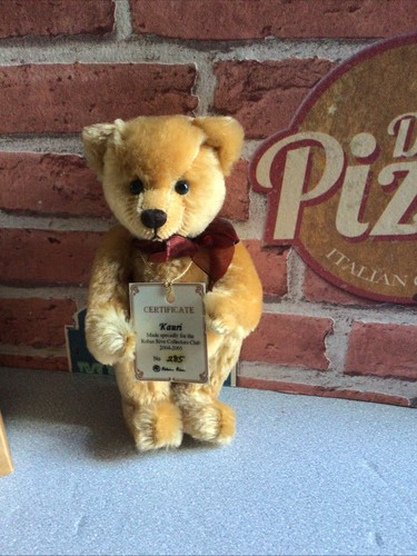 Golden mohair artist bear - golden,
