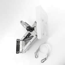 Stainless Steel Outboard Motor Bracket Boat, Max 20hp/30kg + FREE Safety Cable
