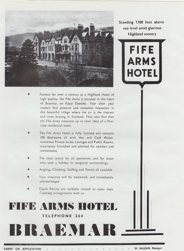 Original 1954 advert for - , fife