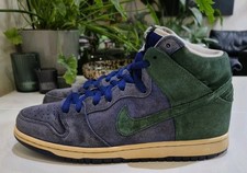 NIKE DUNK HIGH PRO TRAINERS. MENS SIZE 8.5 UK. BLUE/GRN/SAIL  ?*2010*?