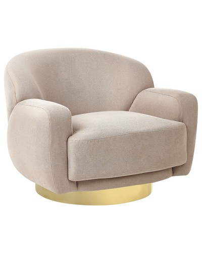 Armchair lejre fabric taupe - lejre,