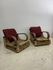 Art Deco 1940s Pair Red