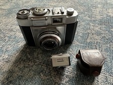 Vintage Camera By Zeiss Ikon German Design And Flash By Stitz Untested