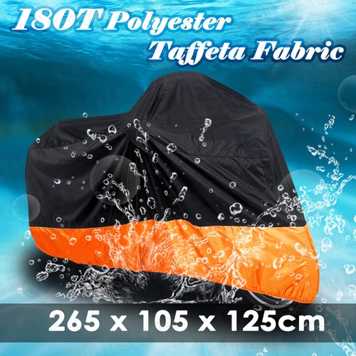 Black orange motorcycle cover - motorcycle,
