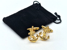 GOLD SHIPS ANCHOR & CHAIN