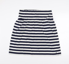 Joules Women’s Blue Striped A-Line Knee Length Skirt Size 16