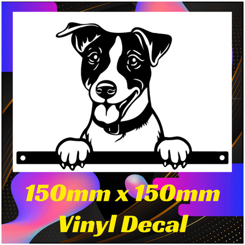 Jack russell dog vinyl - russell, sticker