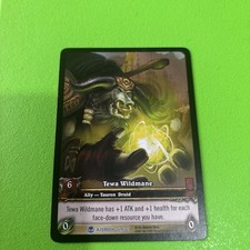 WOW TCG Tewa Wildmane Extended Art Promo Card - Heroes of Azeroth