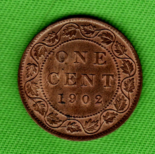 1902 unc canada bronze - unc, one