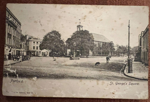 Antique postcard portsea - antique,
