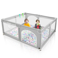 Baby Playpen with Mat Activity Centre Indoor Outdoor Baby Fence Toddlers Babies