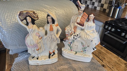 Staffordshire ornaments - 2x,