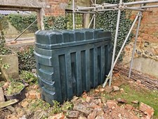 TITAN BUNDED 1225L HEATING OIL TANK WITH WATCHMAN SONIC GAUGE AND OUTLET FILTER.