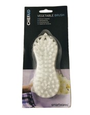 White- Chef Aid Vegmate Vegetable Cleaning Brush With Scraper, Food Preparation