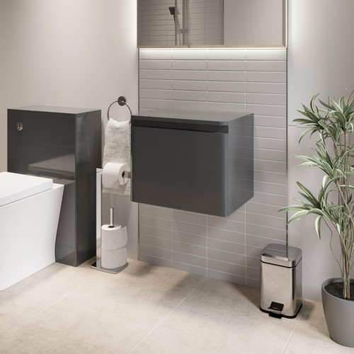 Grey gloss wall hung - gloss,