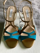 LK Bennett Gold and Teal