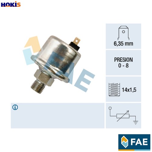 Sender unit oil pressure 14530 - unit,