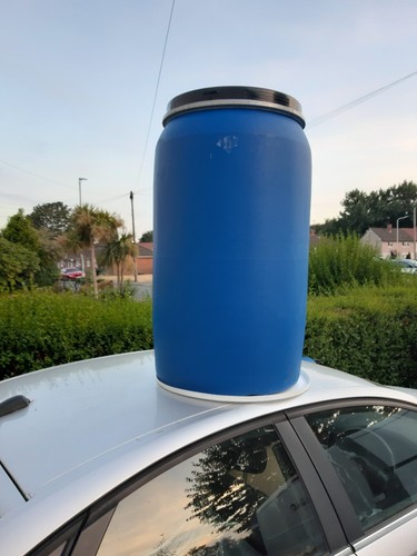 250 litres blue plastic barrel - litres,