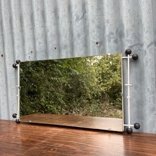 Vintage Sputnik Style Wall Mirror Rectangular Mid Century Retro