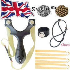 New Professional Hunting Slingshot Outdoor Catapult Shoting 6 Rubber Bands Hunt