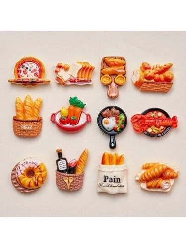 Food themed fridge magnets - themed,