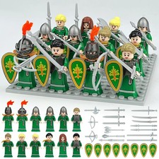 Castle Knights Army Custom Lego Mini Figure 12 Soldiers Hero Toy Model Military