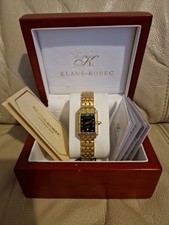 Watch Klaus Kobec Entrepreneur Ladies Yellow Gold Plated.Excellent condition