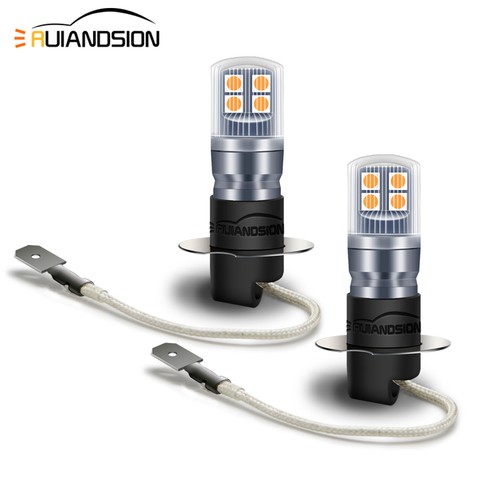 Led bulb amber yellow - 2x,