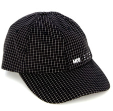 Alexander McQueen MCQ Stadium Baseball Cap Black check with  MCQ logo  