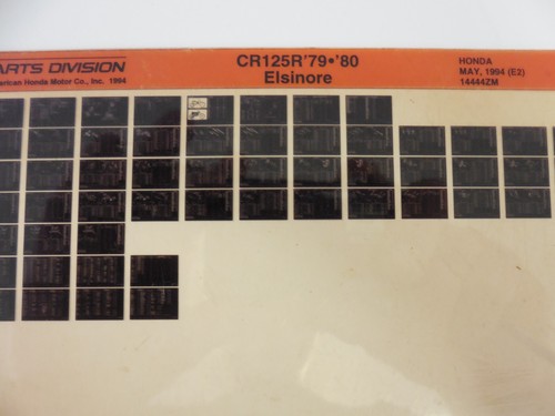 Honda cr125r microfiche parts - honda,