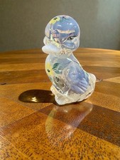 Fenton Uranium Glass Duck