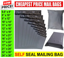Grey Mailing Bags Strong Poly Postal Post Postage Mail Self Seal All Sizes
