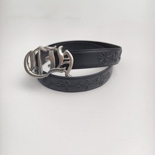 Chrome Hearts Style Black Cross Patch Belt  28-36 Waist 