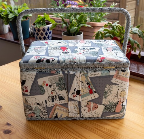 Large sewing box parisian - sewing,