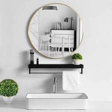 Round Gold Wall Mirror 50cm