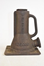 Antique SJ2000 Car Bottle Jack 2 Ton Capacity Cast Iron Uncoated 7 Inch
