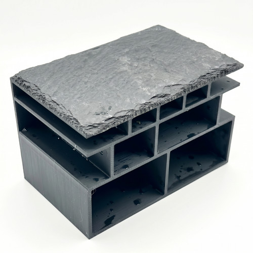 Pleco cave slate roof fish - pleco,